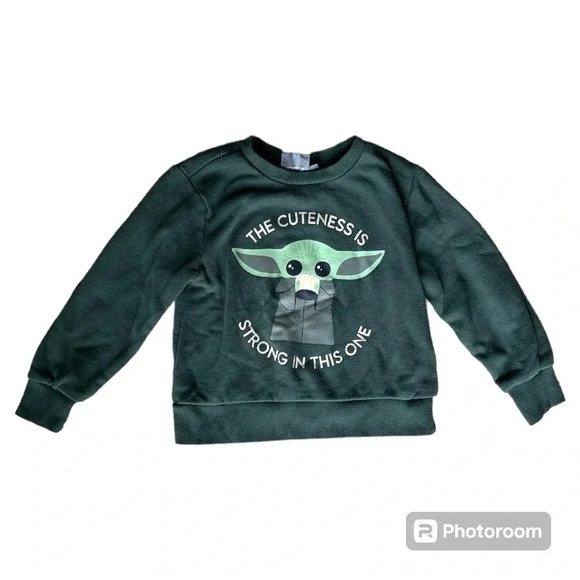 Star Wars Other - STAR WARS toddler Yoda pullover sweatshirt green size 3T